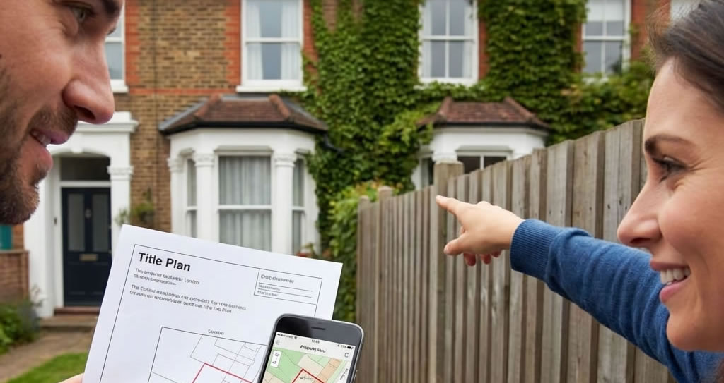 Garden fence between two properties illustrating the common misconceptions about left-or-right ownership rules