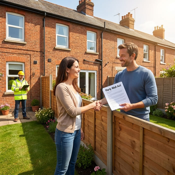 Party Wall Notice document example — formal notice served on adjoining owner before notifiable construction works begin