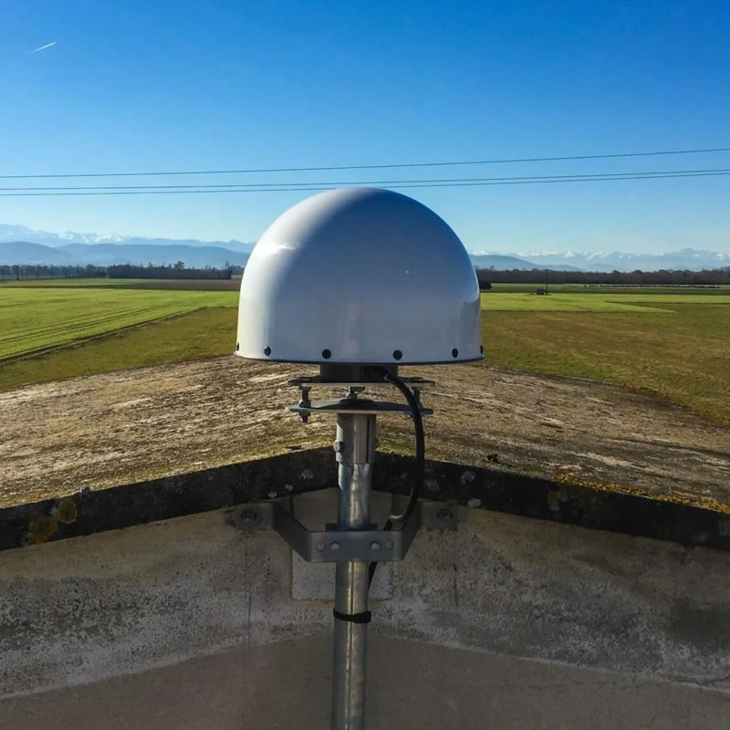 OS Net GNSS reference station — the fixed base station network that provides free RINEX data across Great Britain for PPK post-processing